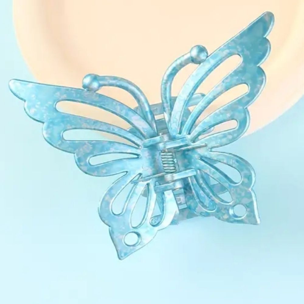 Butterfly hair claw clip